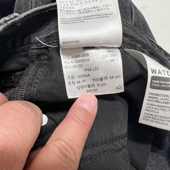 Levis Womens Such A Doozie Black 70s High Rise Premium Flare Jeans Size 26 X 32 - Picture 9 of 10